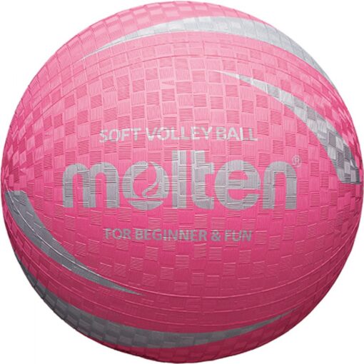 Minge volei soft Molten S2V1250-P, cauciuc, roz