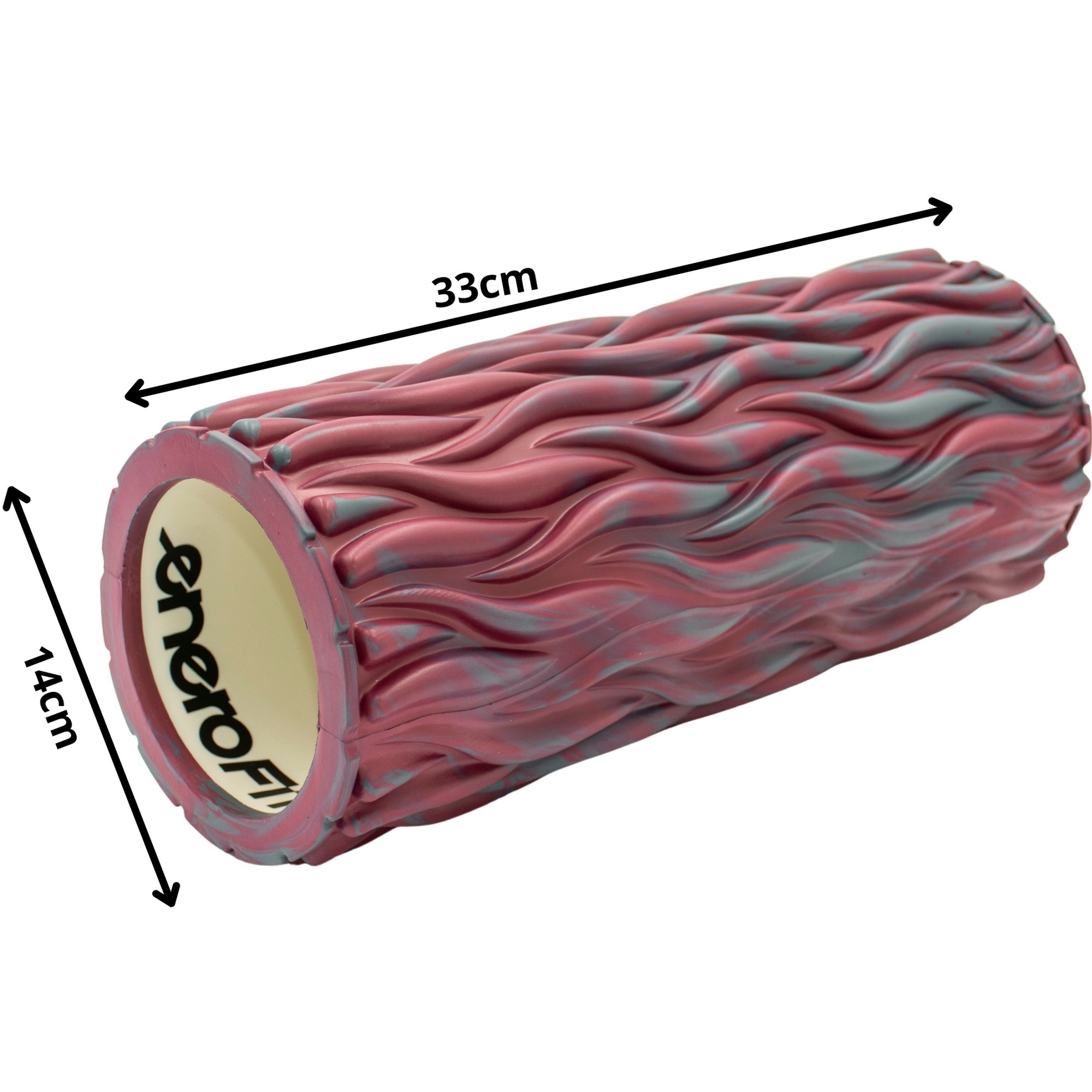 Rola pentru masaj din cauciuc, 33x14cm, multicolor EneroFit Rola pentru masaj din cauciuc, 33x14cm, multicolor EneroFit