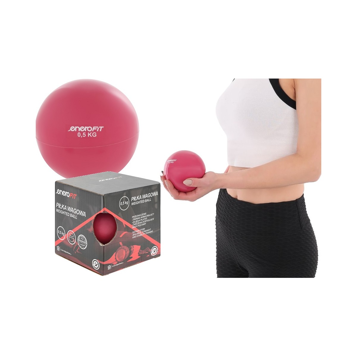 pilka-wagowa-z-obciazeniem-0-5kg-rozowa-enero-fit